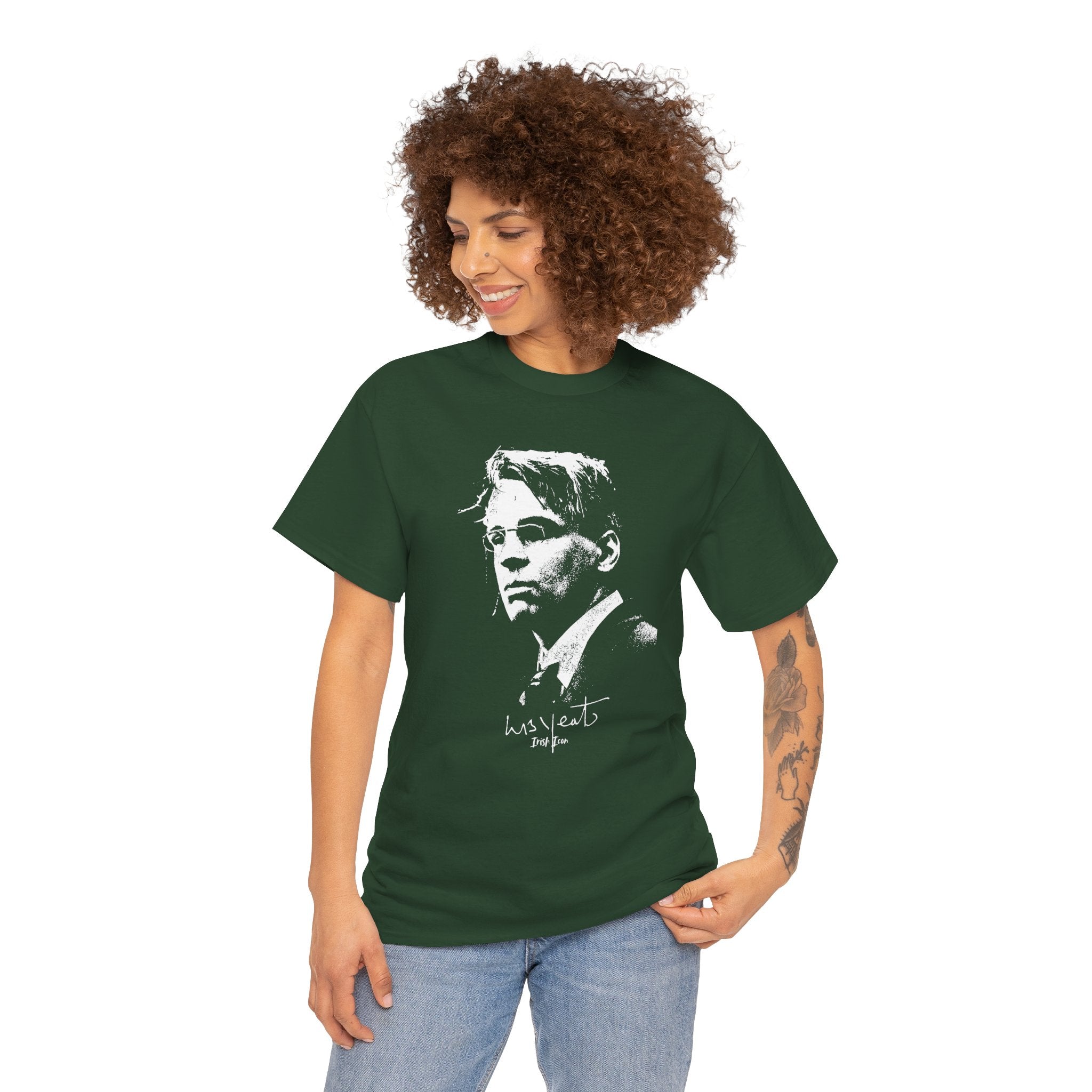 Irish Poet- W B Yeats Signature Tee, Unisex Tshirt.