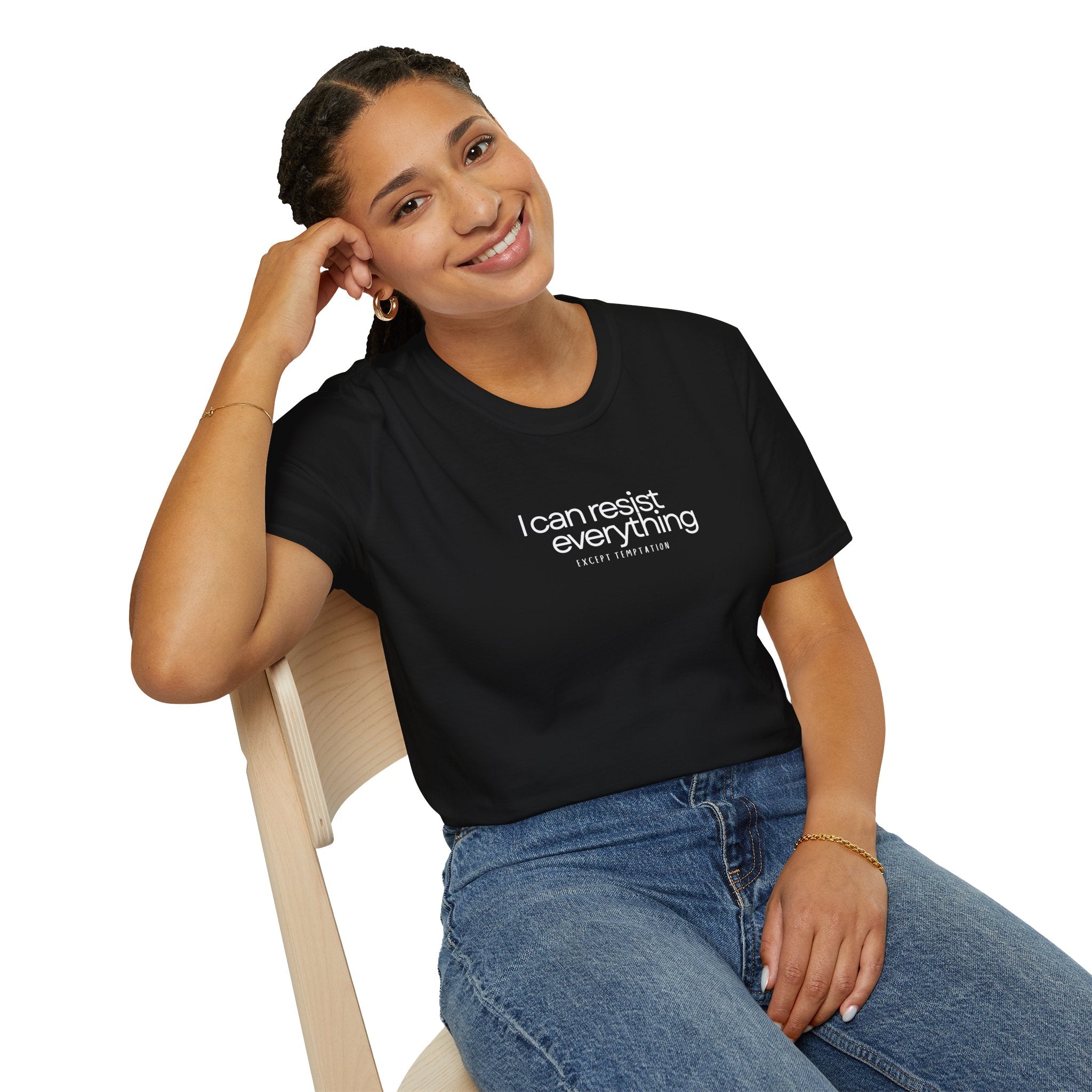 “I Can Resist Everything - EXCEPT TEMPTATION” - Oscar Wilde Quote Tee