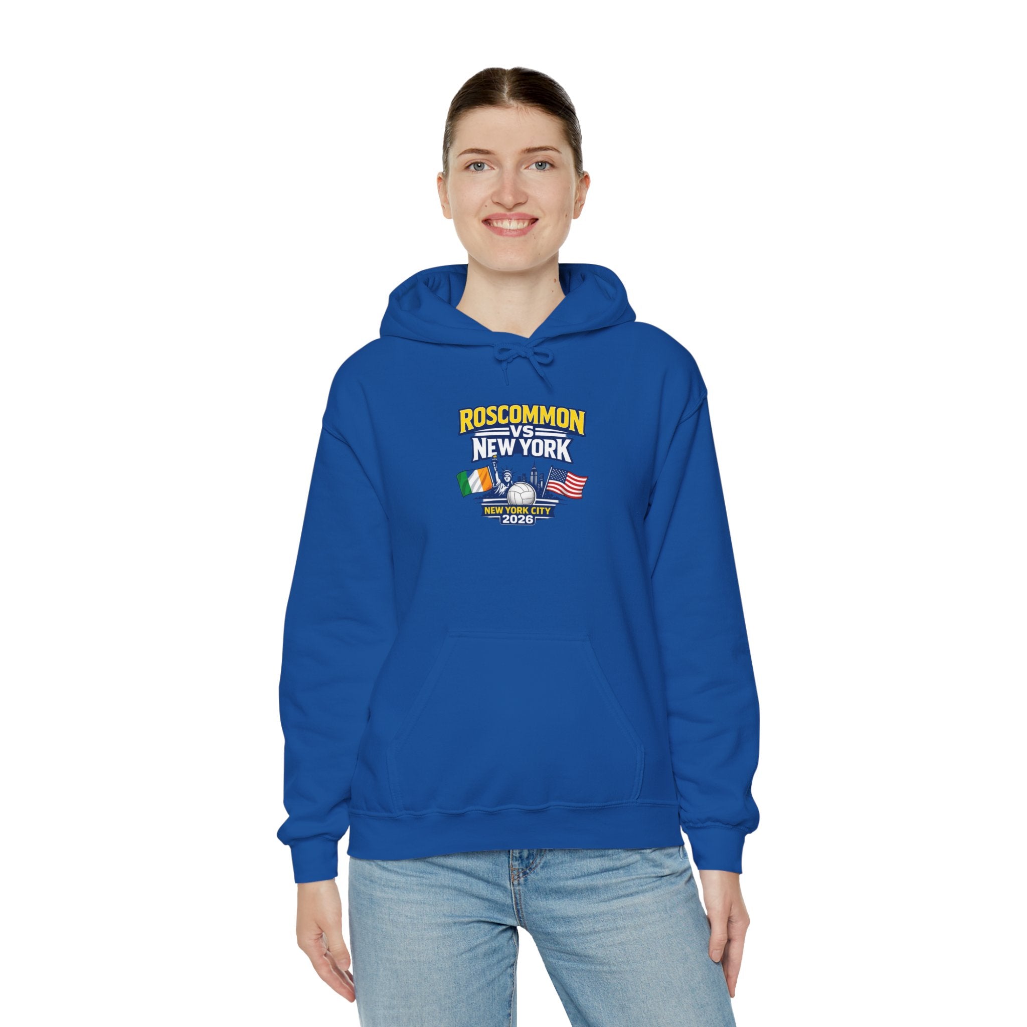 Roscommon V New York 2026 Hoodie –  Irish & US Flags