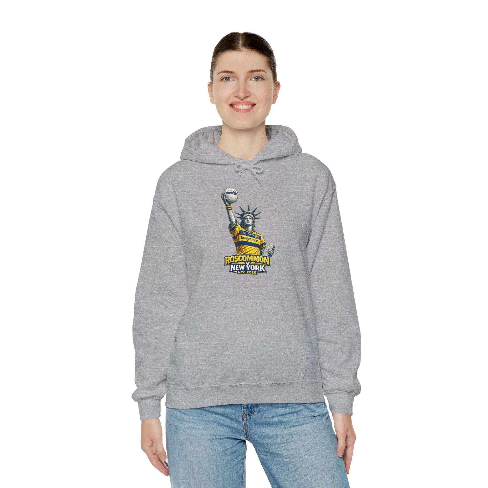 Roscommon V New York 2026 Hoodie –  Statue of Liberty Rossie