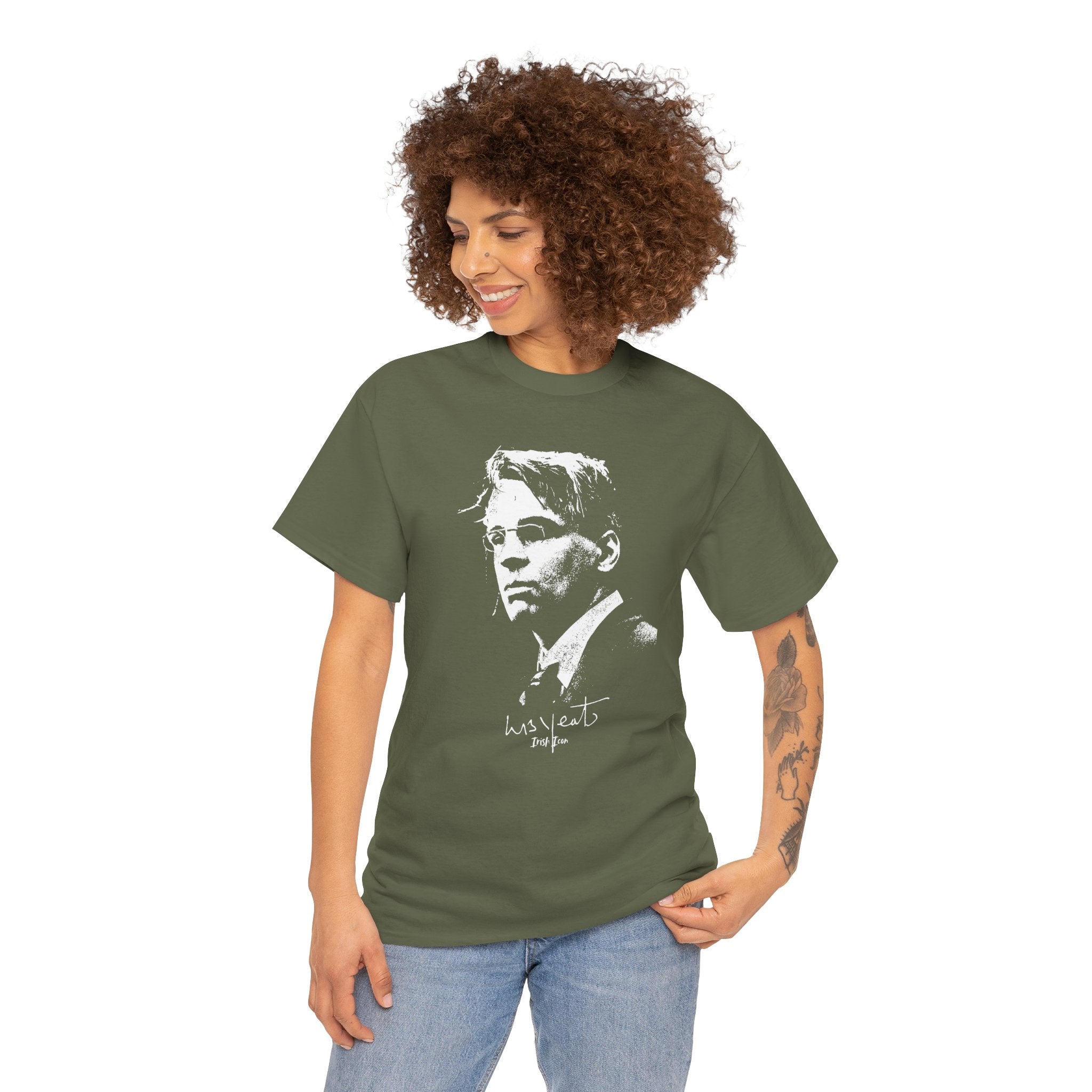 Irish Poet- W B Yeats Signature Tee, Unisex Tshirt.
