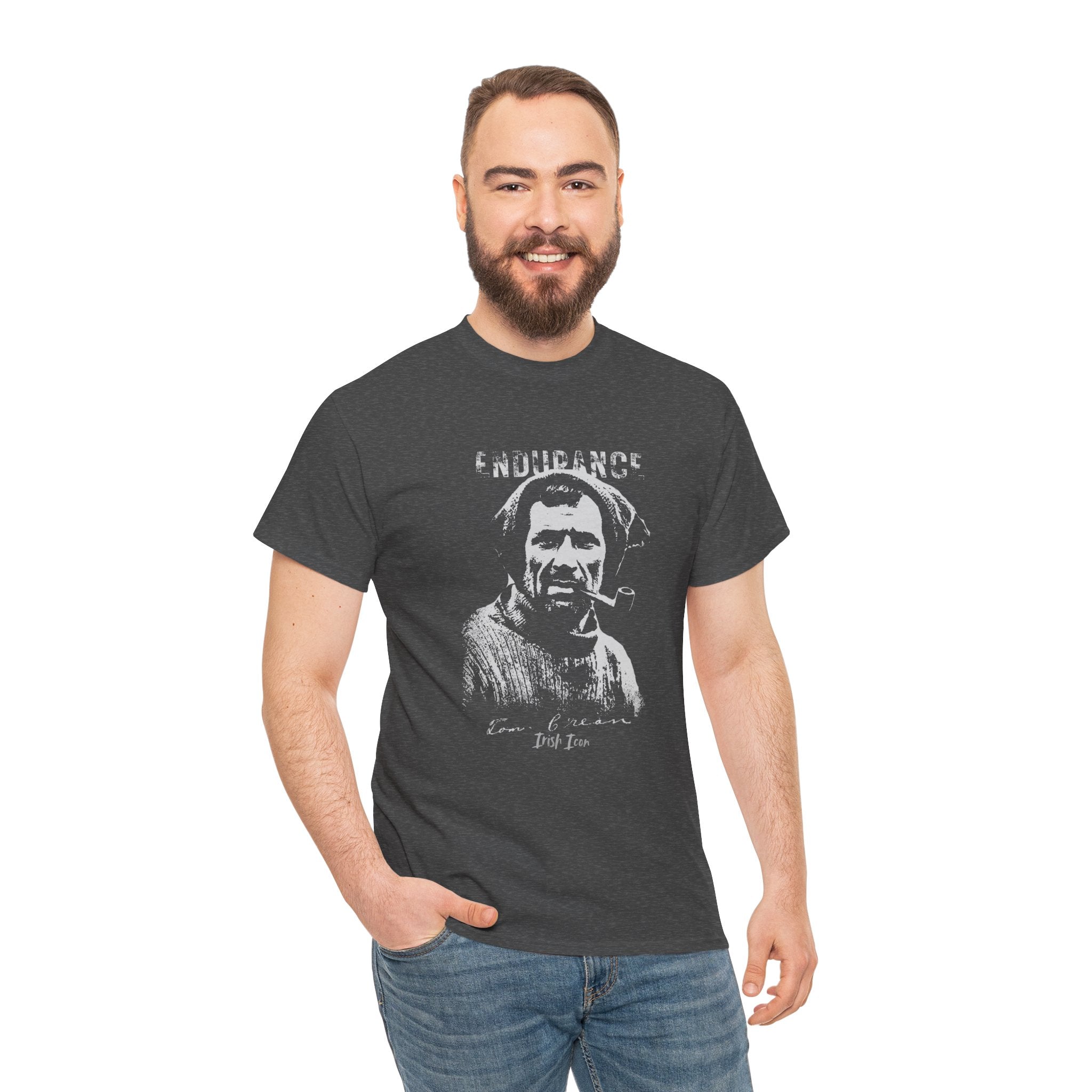 Tom Crean Tee with Authentic Signature, Irish Explorer Gift Shirt, Antarctic Adventurer T-Shirt,  Vintage Style Unisex Cotton Tee