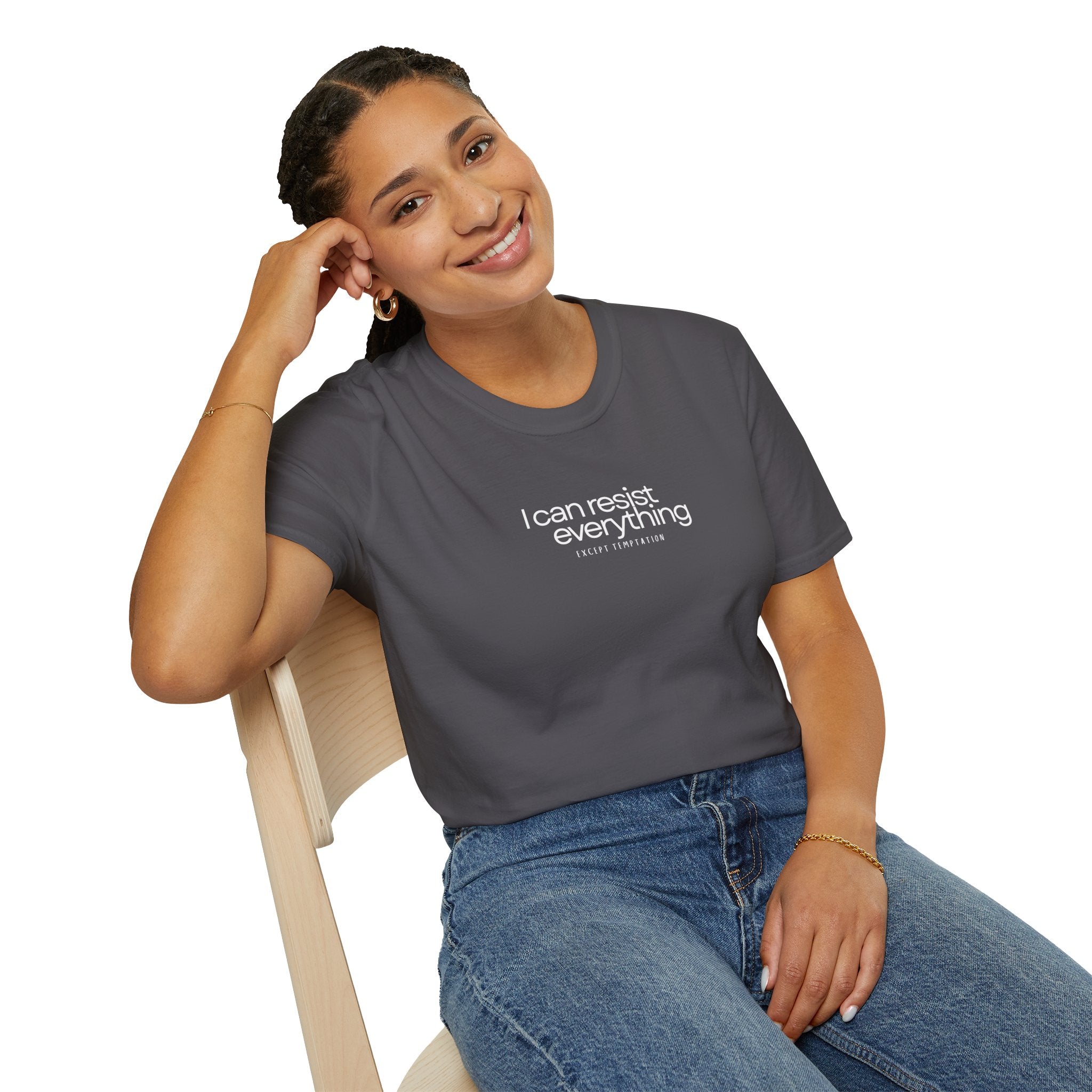 “I Can Resist Everything - EXCEPT TEMPTATION” - Oscar Wilde Quote Tee