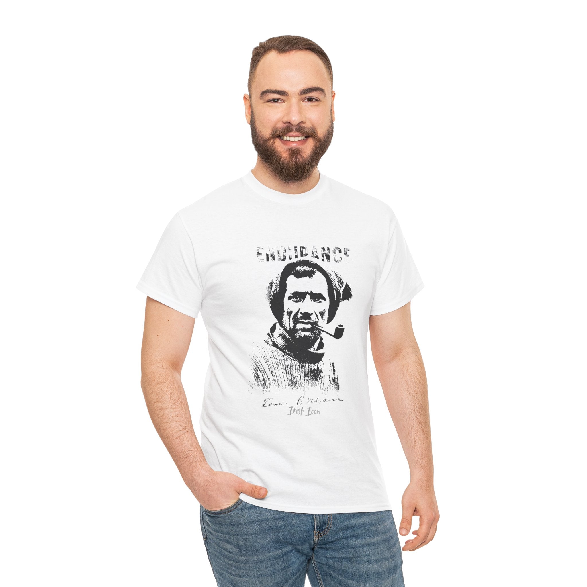 Tom Crean - Authentic Signature Tee, Irish Explorer Gift Shirt, Antarctic Adventurer T-Shirt,  Vintage Style Unisex Cotton Tee