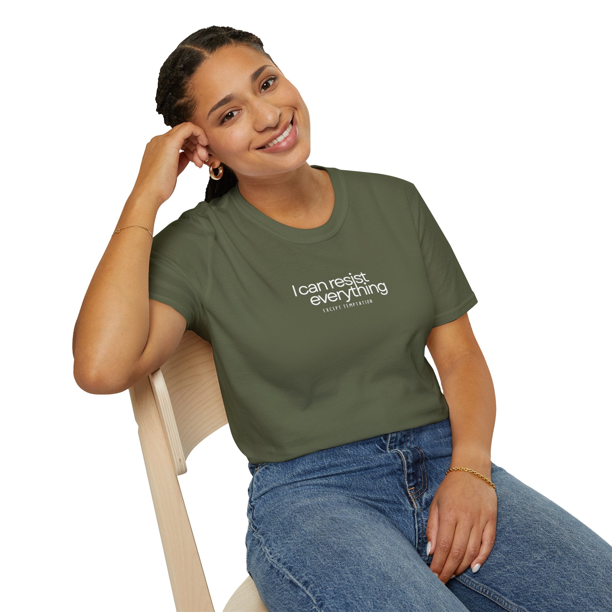 “I Can Resist Everything - EXCEPT TEMPTATION” - Oscar Wilde Quote Tee