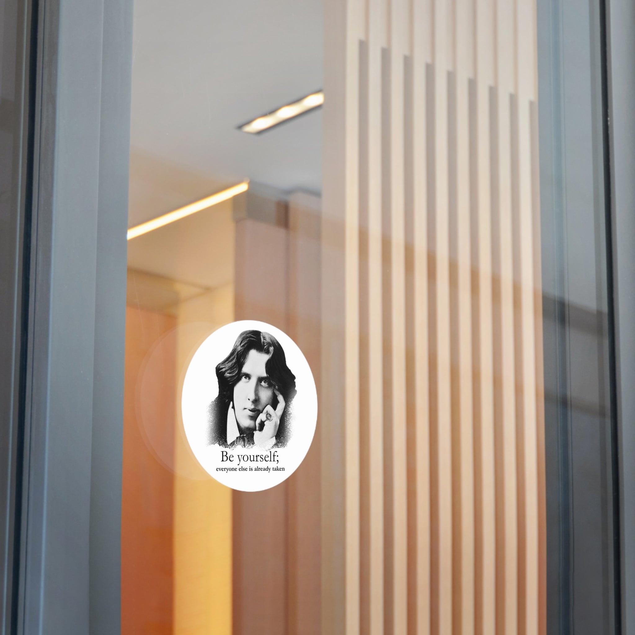 Oscar Wilde Sticker — "Be Yourself; everyone else is already taken" Inspirational Quote