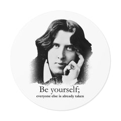 Oscar Wilde Sticker — "Be Yourself; everyone else is already taken" Inspirational Quote