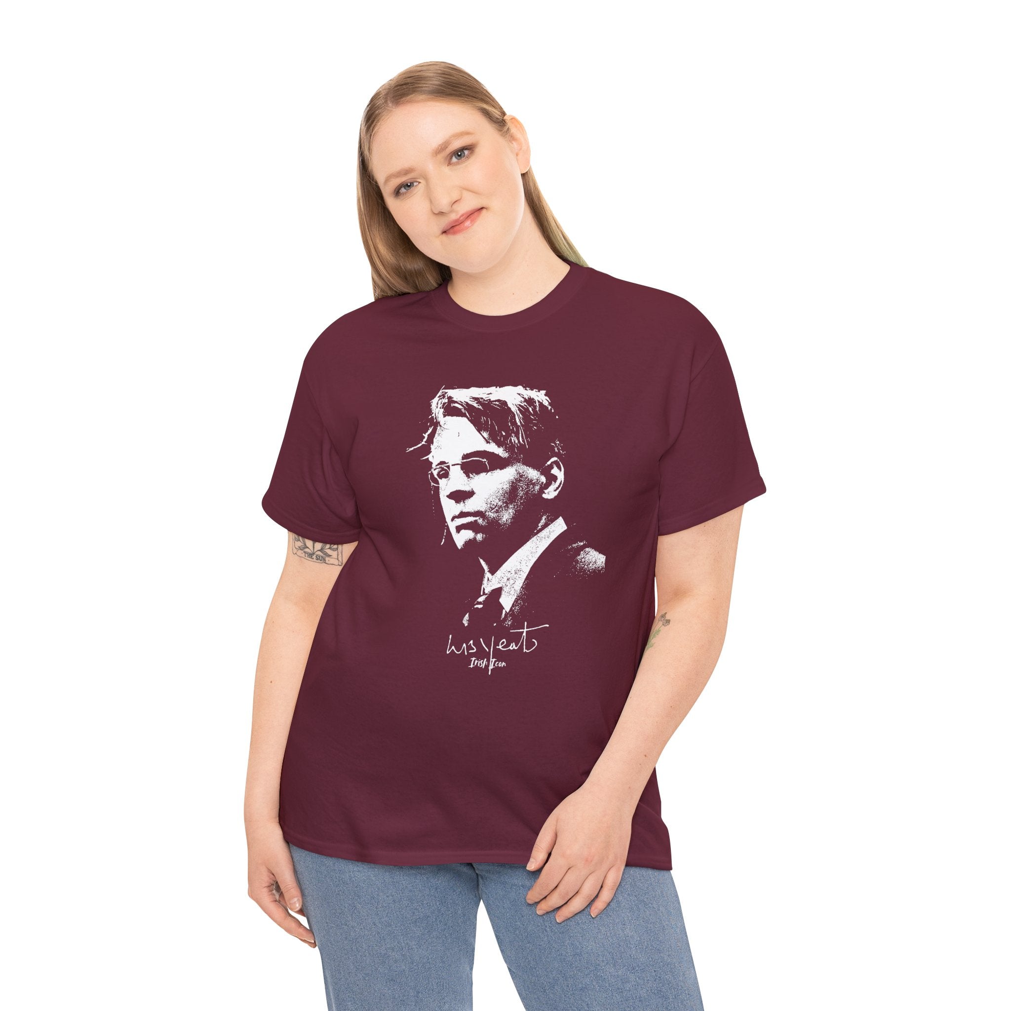 Irish Poet- W B Yeats Signature Tee, Unisex Tshirt.