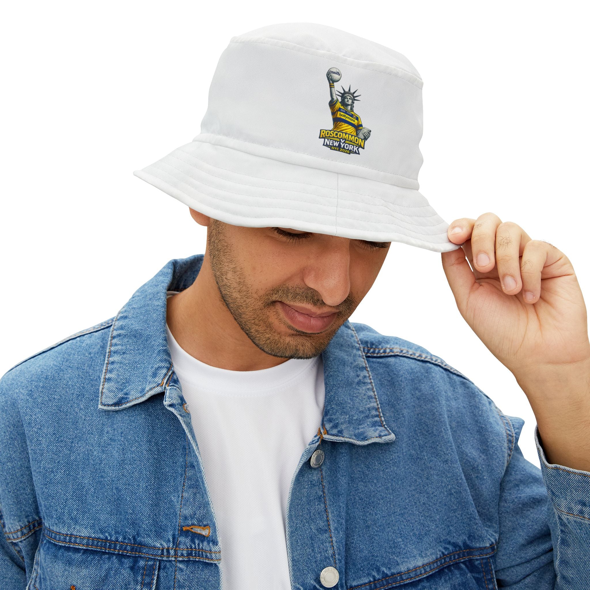 Roscommon vs New York 2026 Bucket Hat — Statue of Liberty