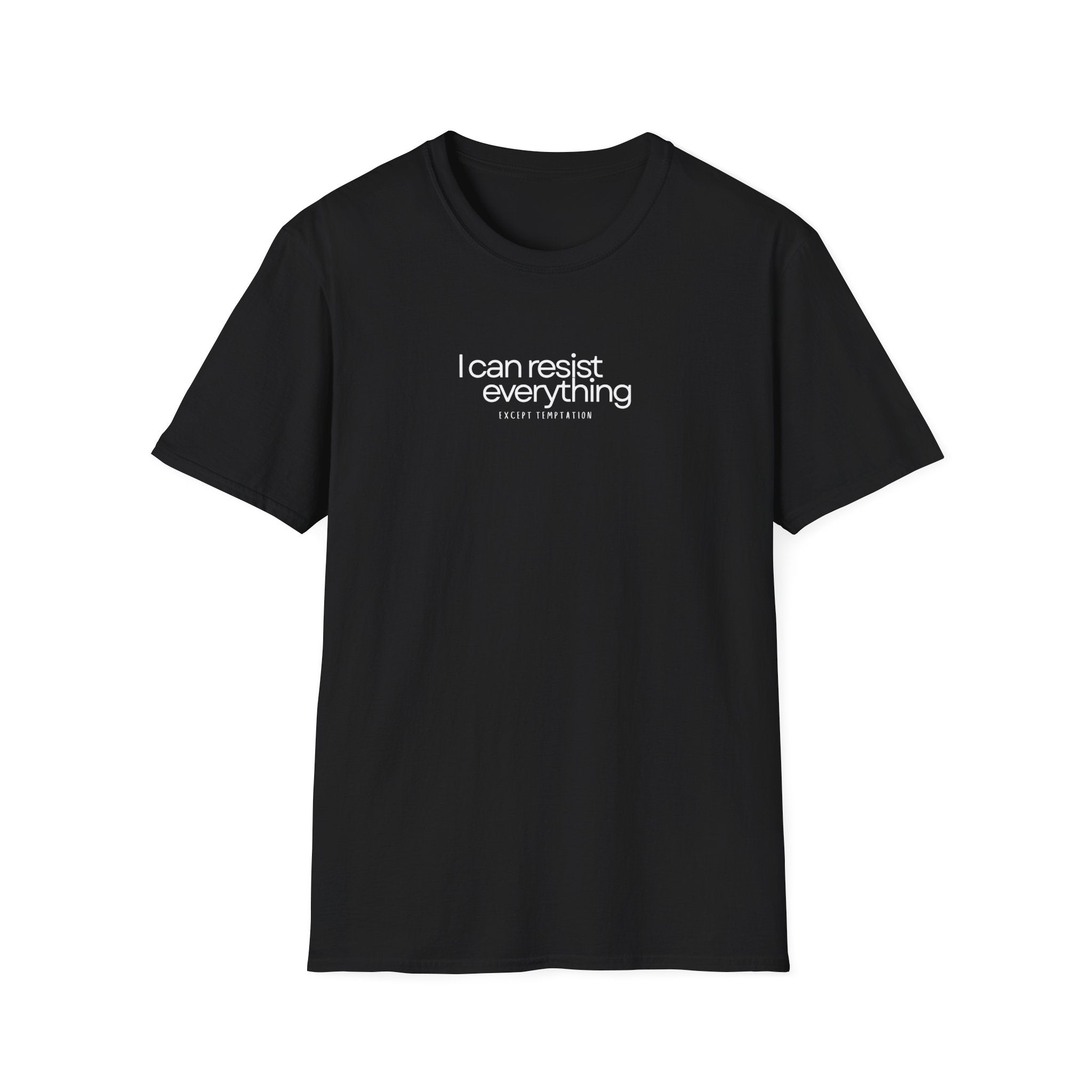 “I Can Resist Everything - EXCEPT TEMPTATION” - Oscar Wilde Quote Tee