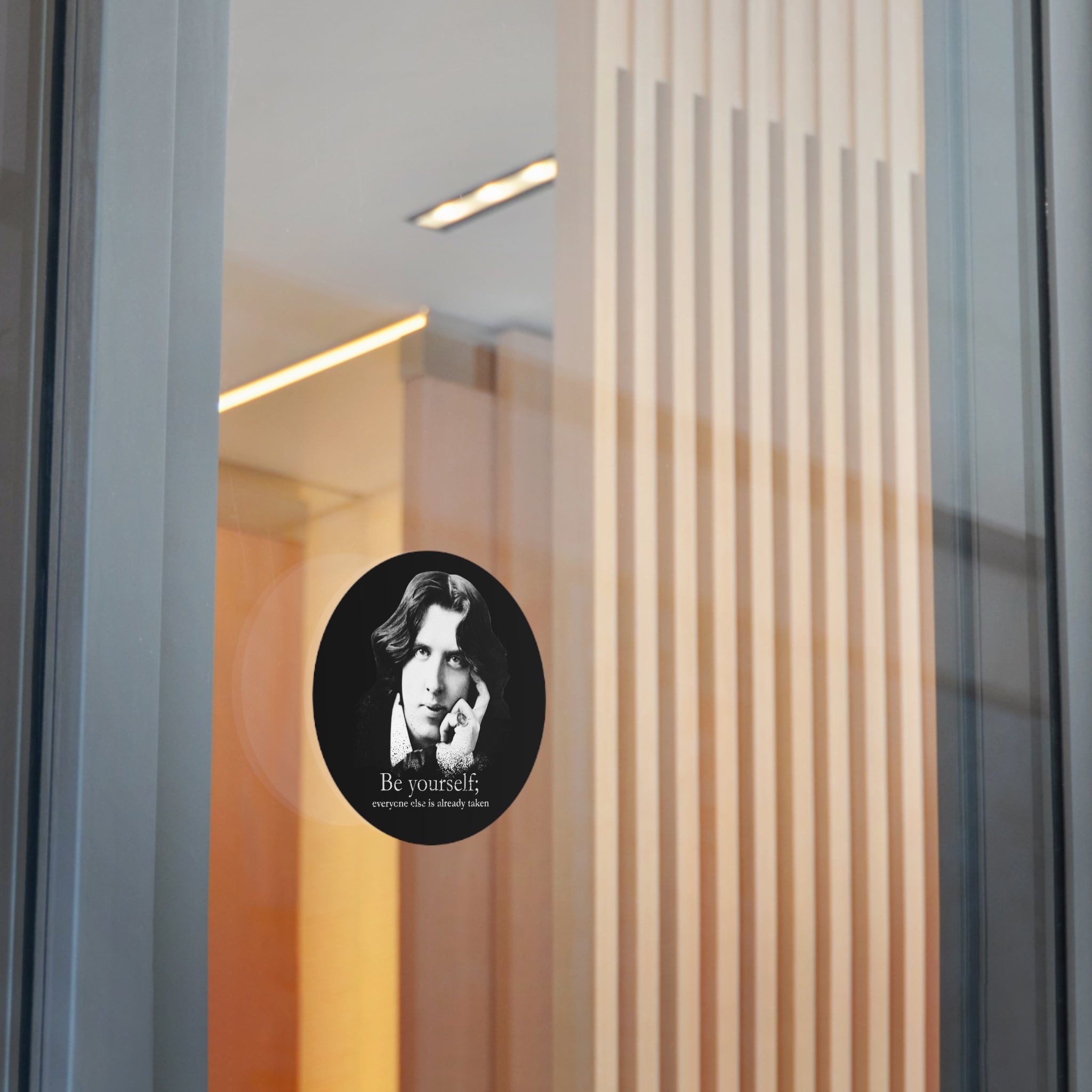 Oscar Wilde Sticker — "Be Yourself; everyone else is already taken" Inspirational Quote