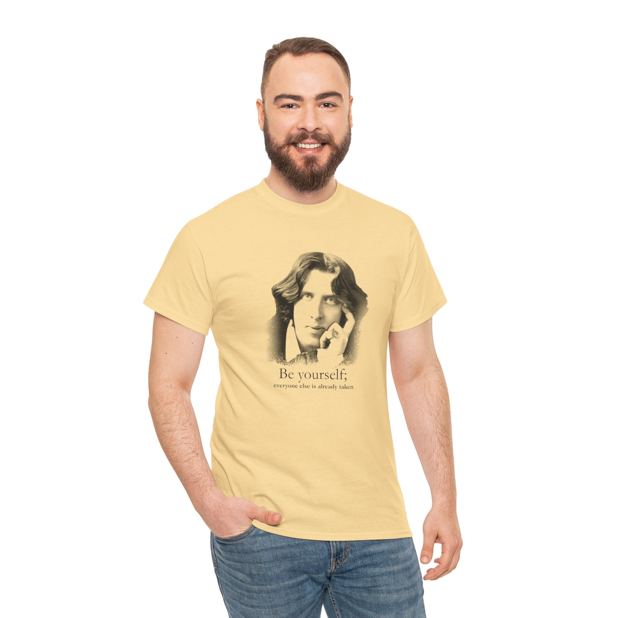 Oscar Wilde - Be yourself; everyone else is already taken.  Iconic Quote T-Shirt