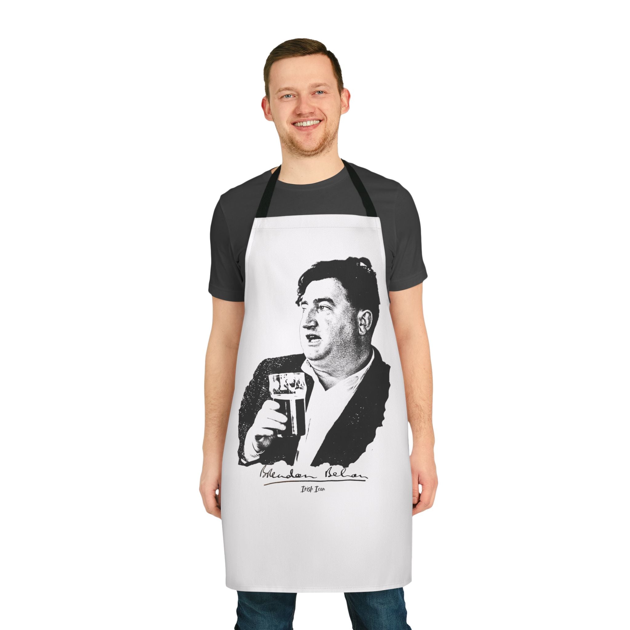 Brendan Behan Apron with Authentic Signature
