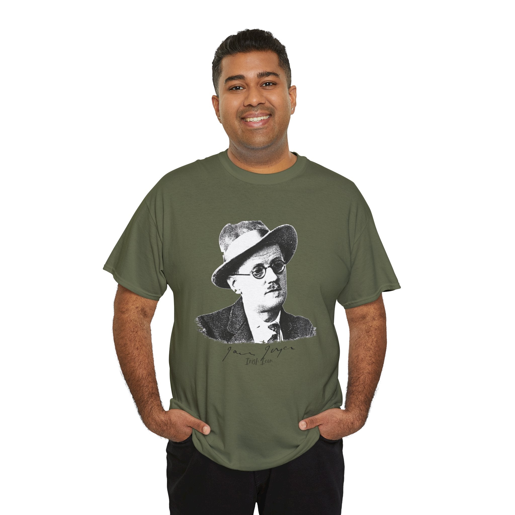 James Joyce with authentic signature.