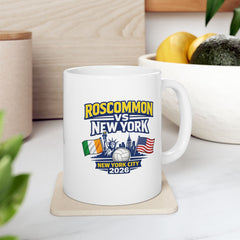 Roscommon v New York – NYC 2026 Commemorative Mug (USA & IRISH FLAG) (11oz & 15oz)