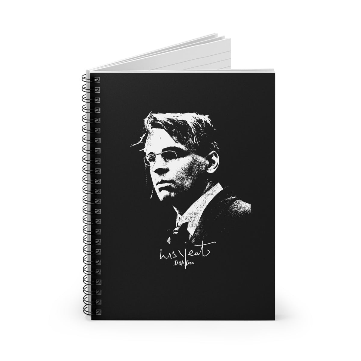 W.B Yeats Signature Black Notebook