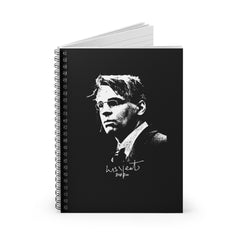 W.B Yeats Signature Black Notebook