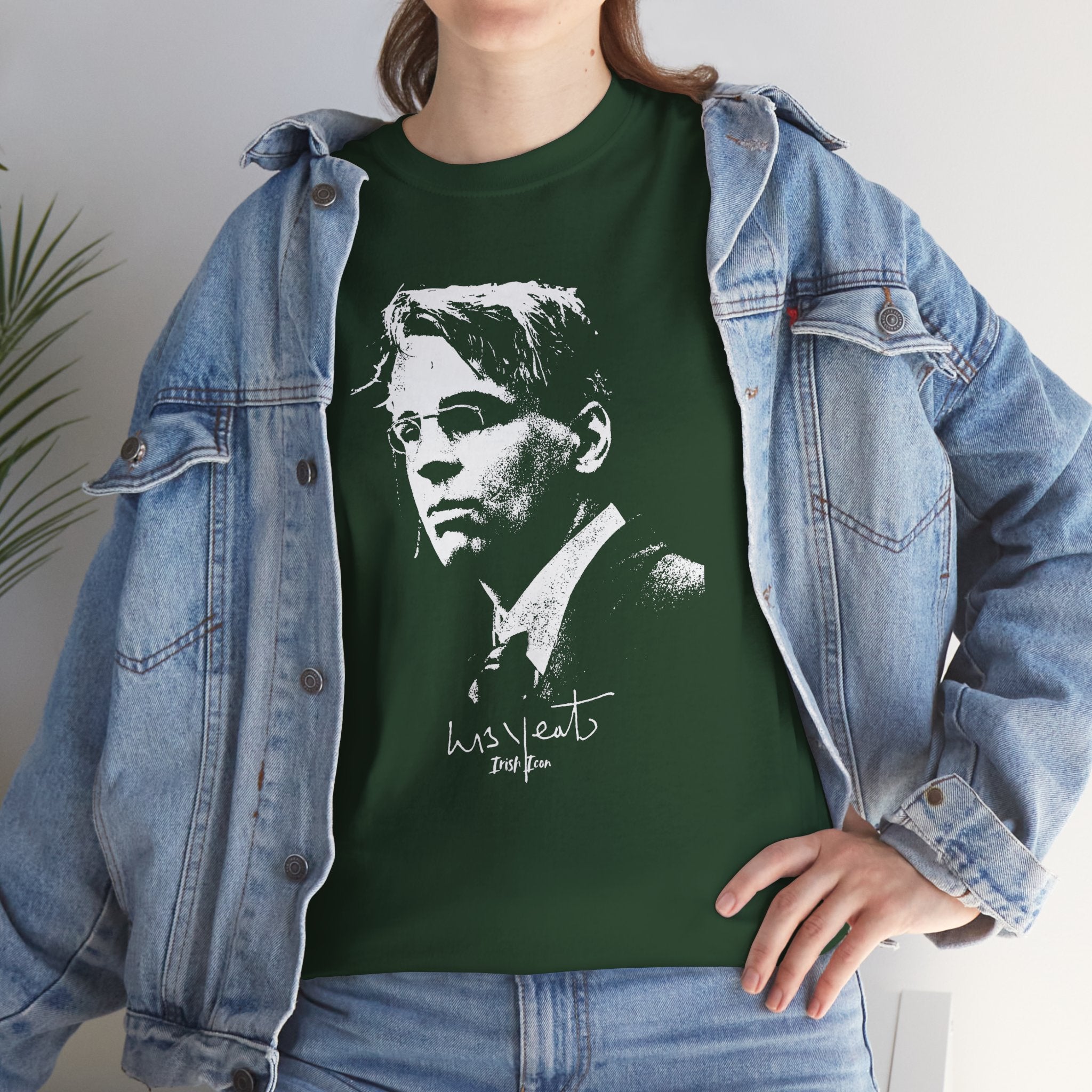 Irish Poet- W B Yeats Signature Tee, Unisex Tshirt.