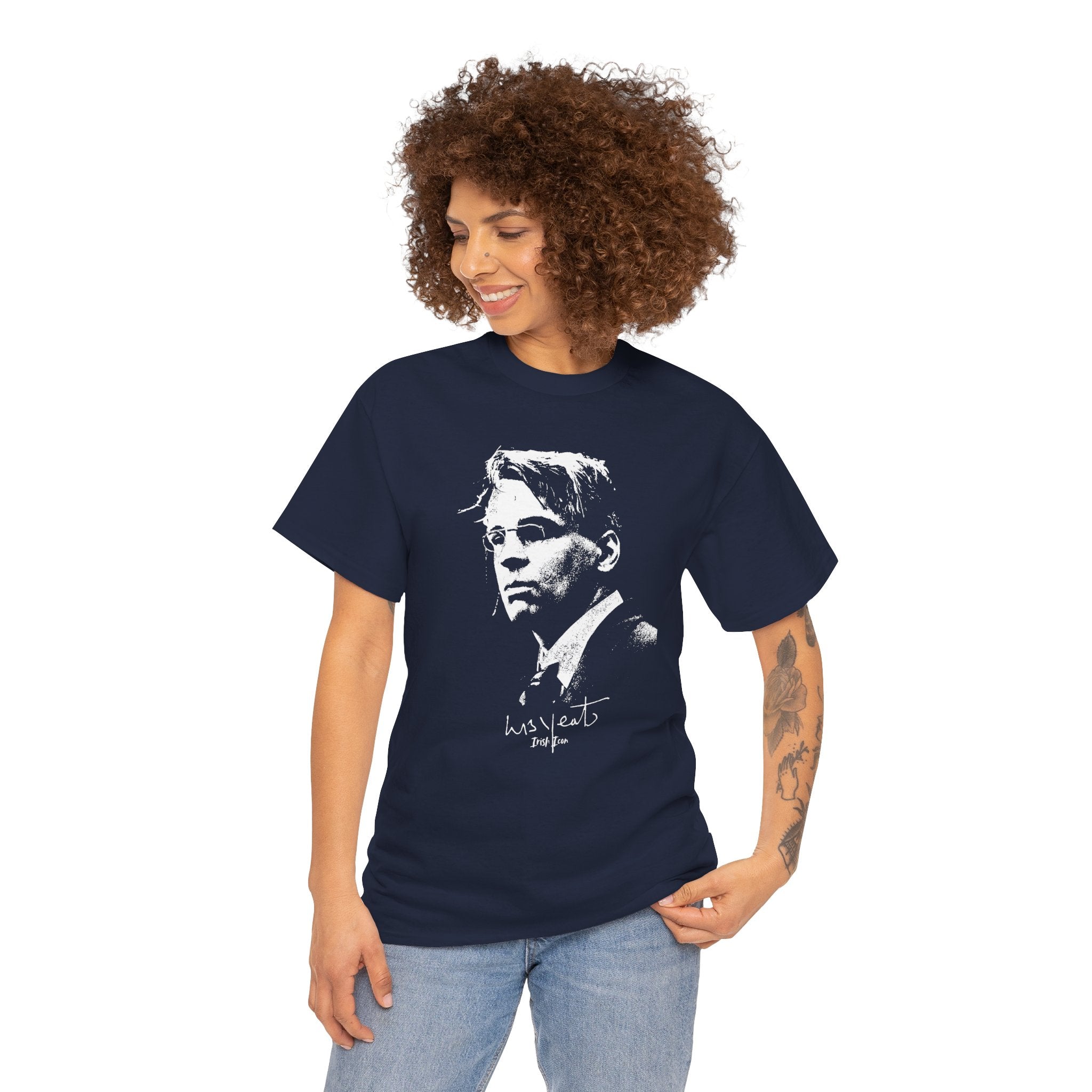 Irish Poet- W B Yeats Signature Tee, Unisex Tshirt.