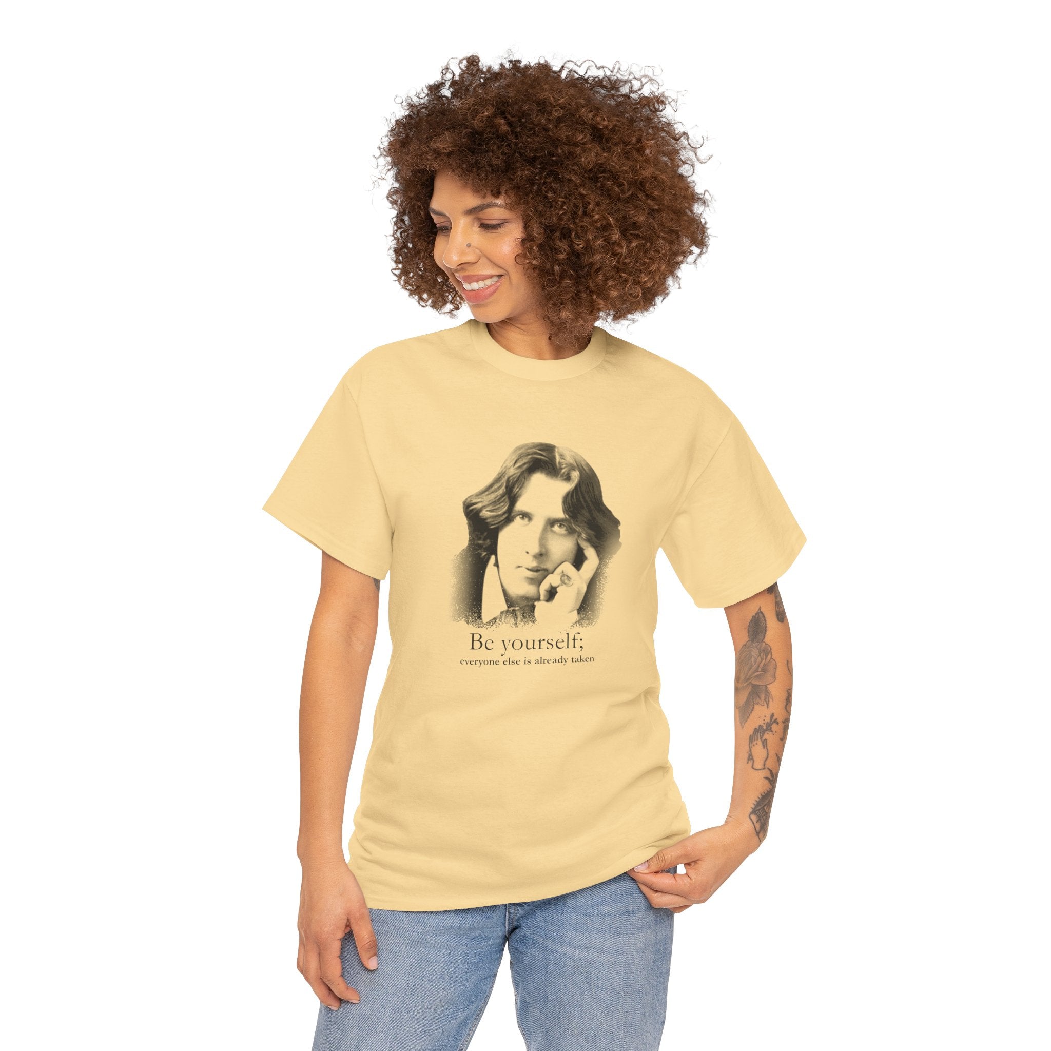 Oscar Wilde - Be yourself; everyone else is already taken.  Iconic Quote T-Shirt