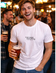 “I Can Resist Everything - EXCEPT TEMPTATION” - Oscar Wilde Quote Tee