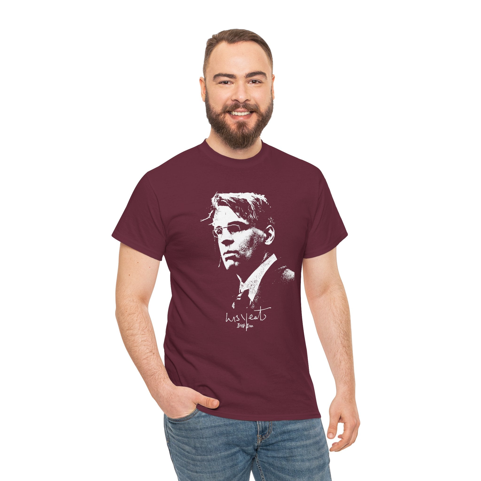 Irish Poet- W B Yeats Signature Tee, Unisex Tshirt.