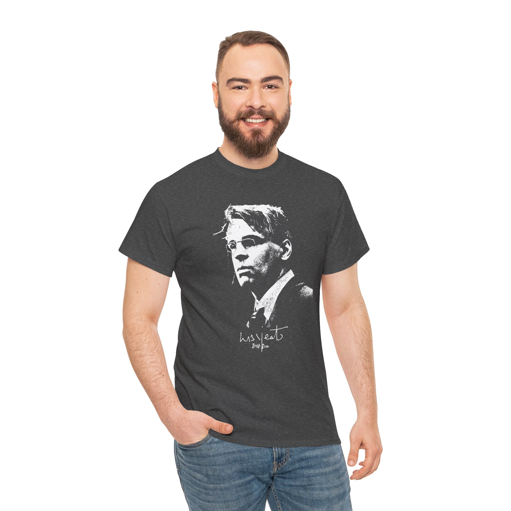 Irish Poet- W B Yeats Signature Tee, Unisex Tshirt.