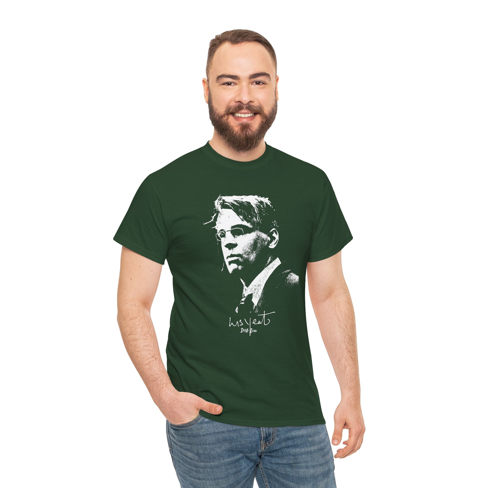 Irish Poet- W B Yeats Signature Tee, Unisex Tshirt.