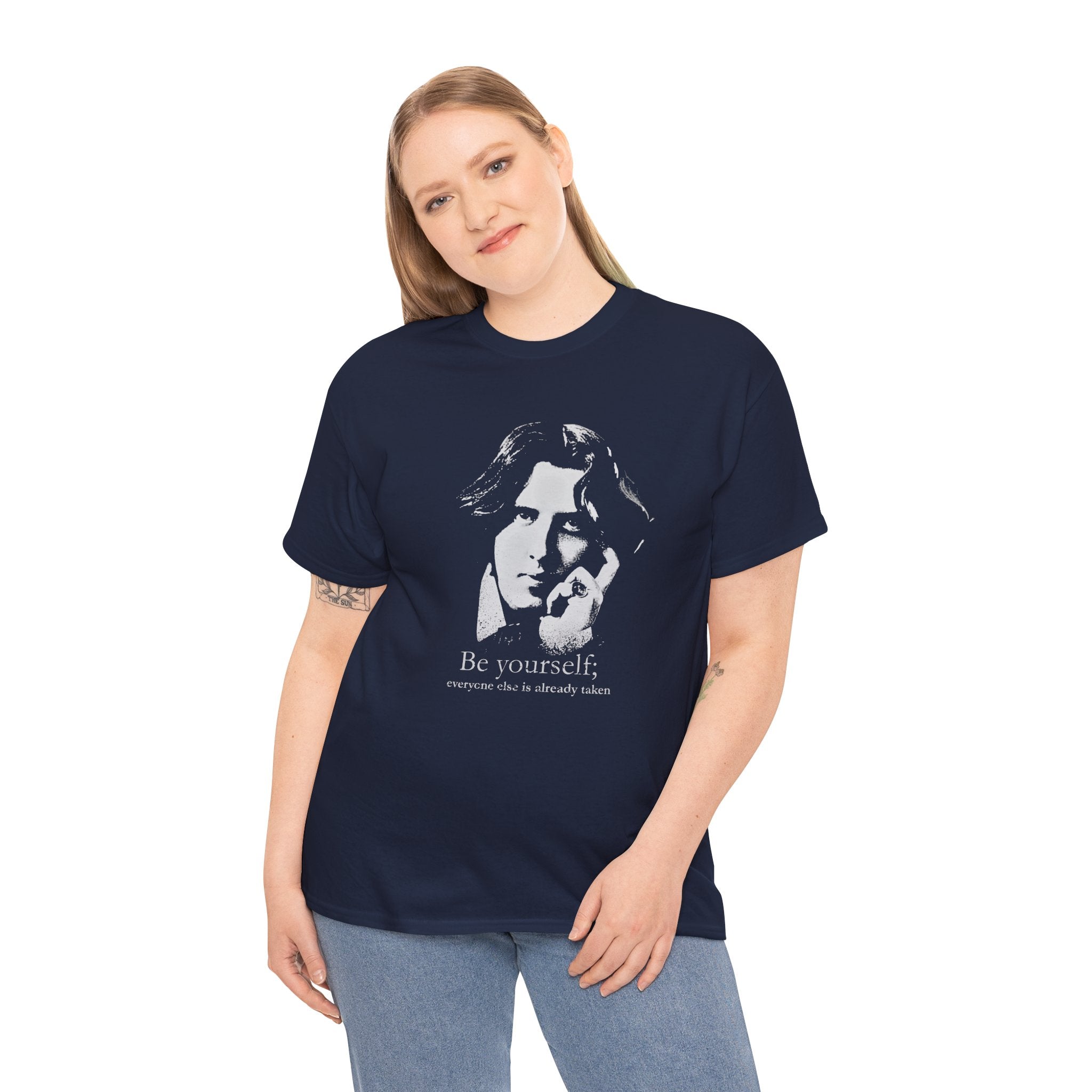 Oscar Wilde - Be yourself; everyone else is already taken.  Iconic Quote T-Shirt