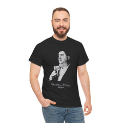 Brendan Behan T-Shirt With Authentic Signature | Irish Writer and Playwright Tee | Literary Irish Icon Apparel