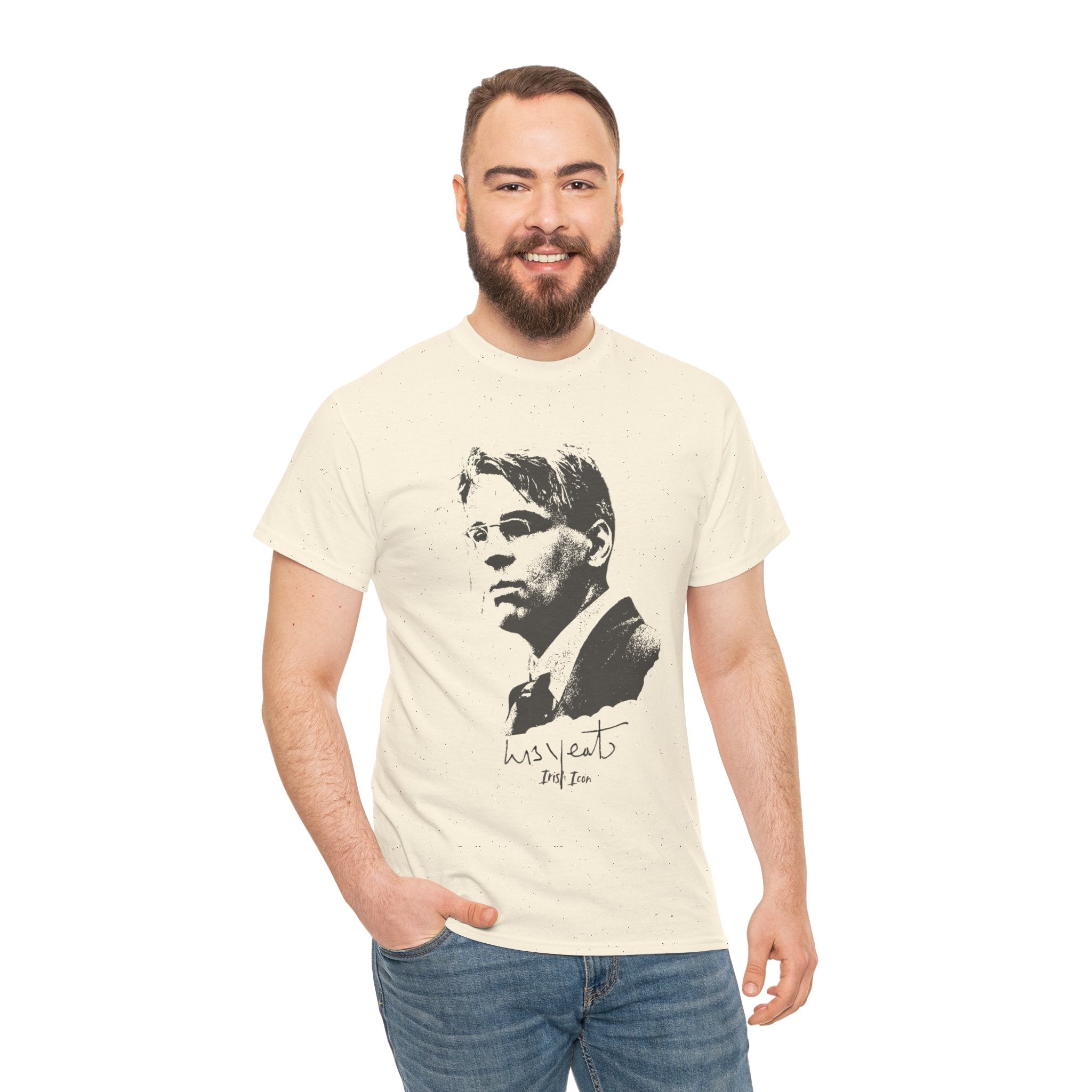 Irish Poet- W B Yeats Signature Tee, Unisex Tshirt.