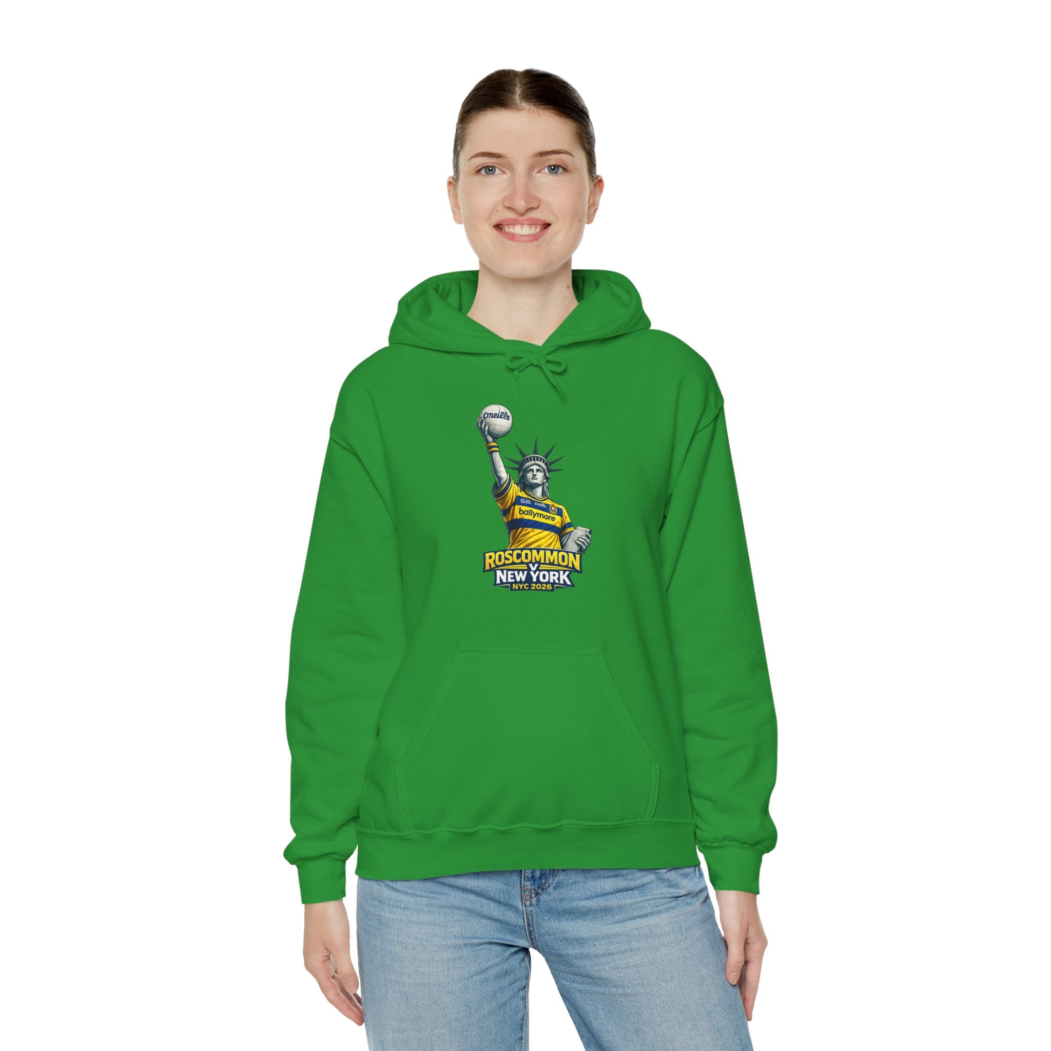 Roscommon V New York 2026 Hoodie –  Statue of Liberty Rossie