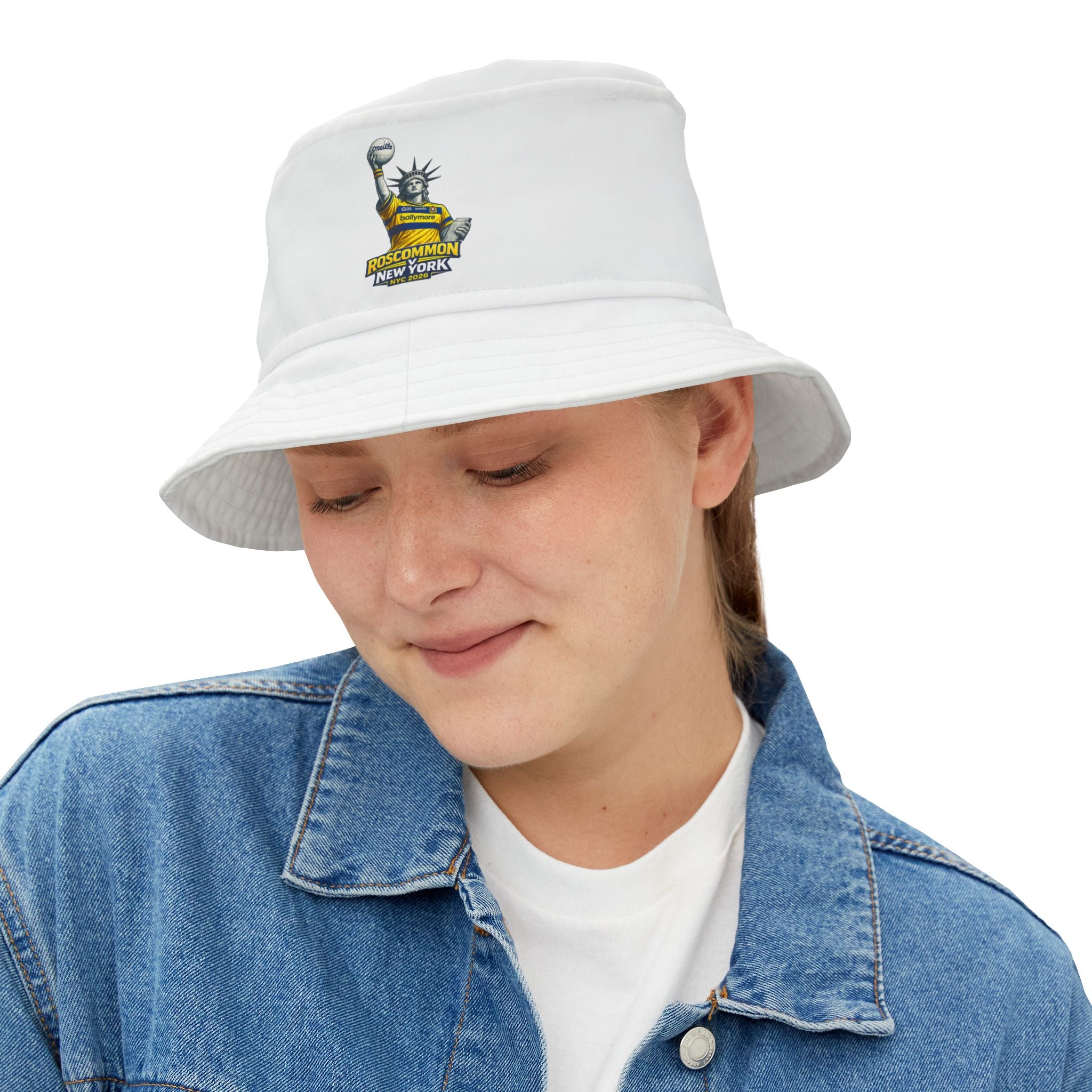 Roscommon vs New York 2026 Bucket Hat — Statue of Liberty