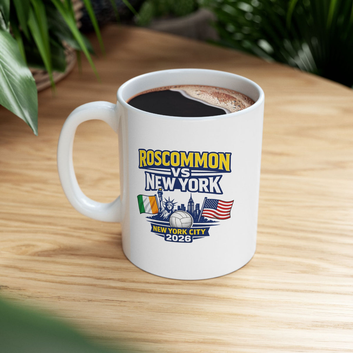 Roscommon v New York – NYC 2026 Commemorative Mug (USA & IRISH FLAG) (11oz & 15oz)