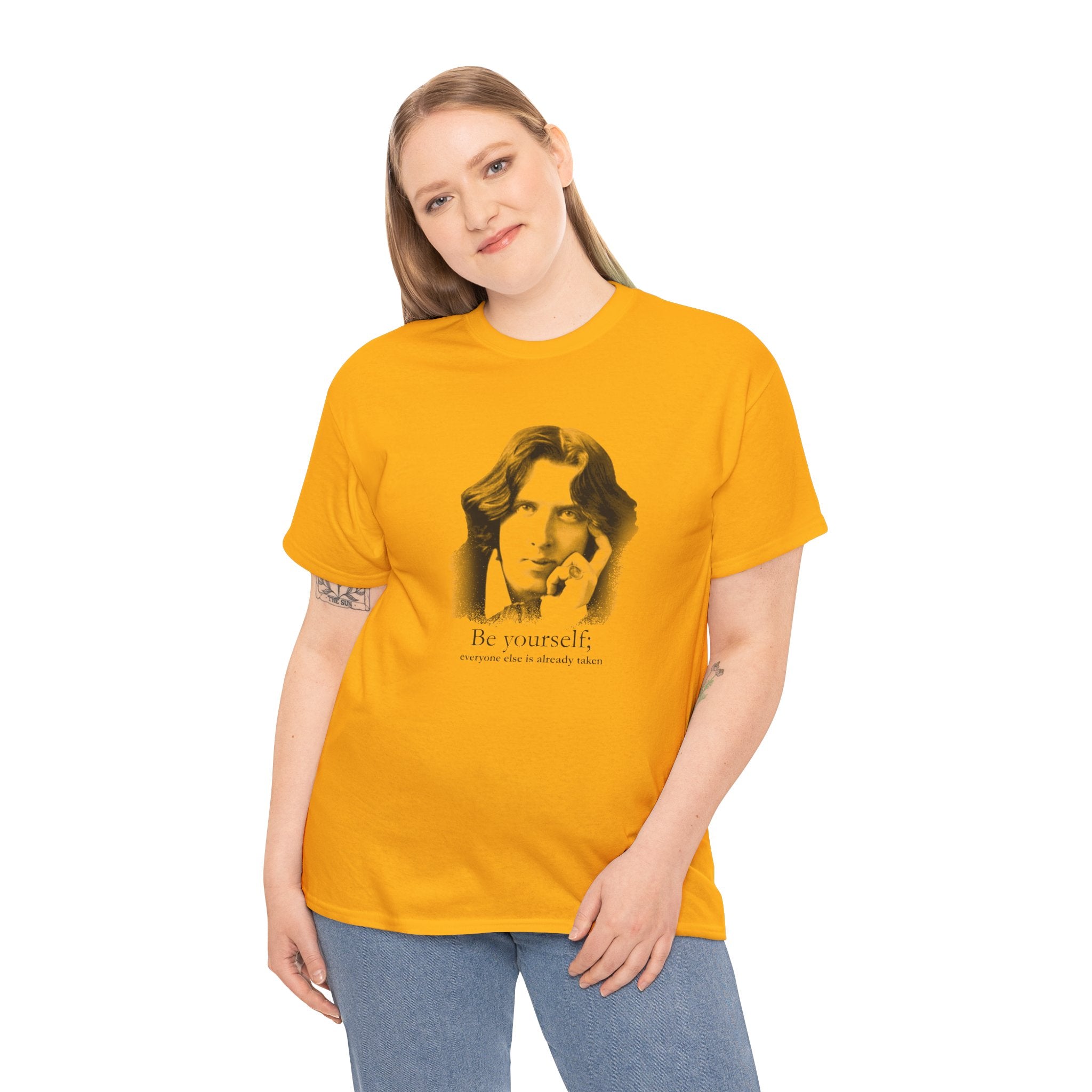 Oscar Wilde - Be yourself; everyone else is already taken.  Iconic Quote T-Shirt