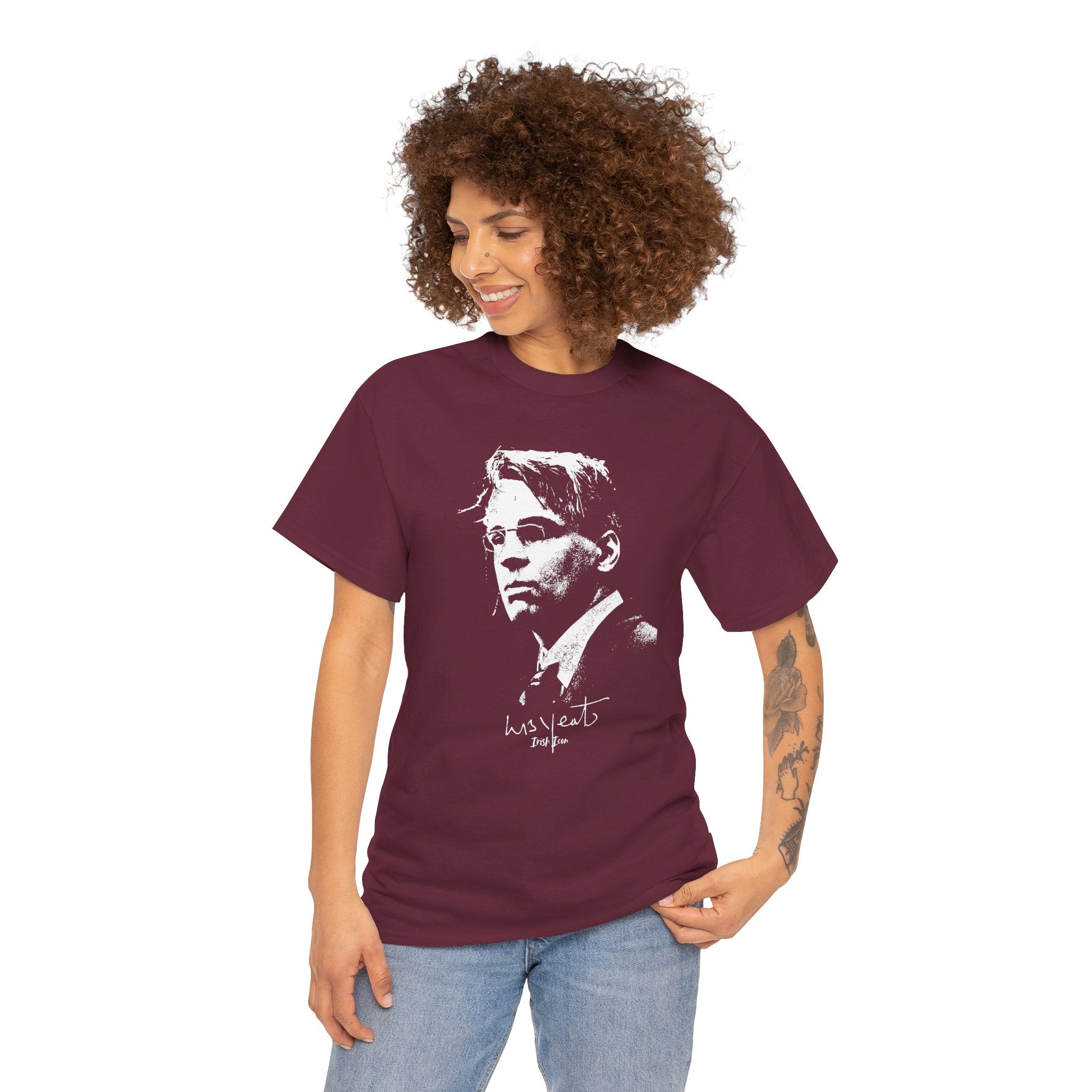 Irish Poet- W B Yeats Signature Tee, Unisex Tshirt.