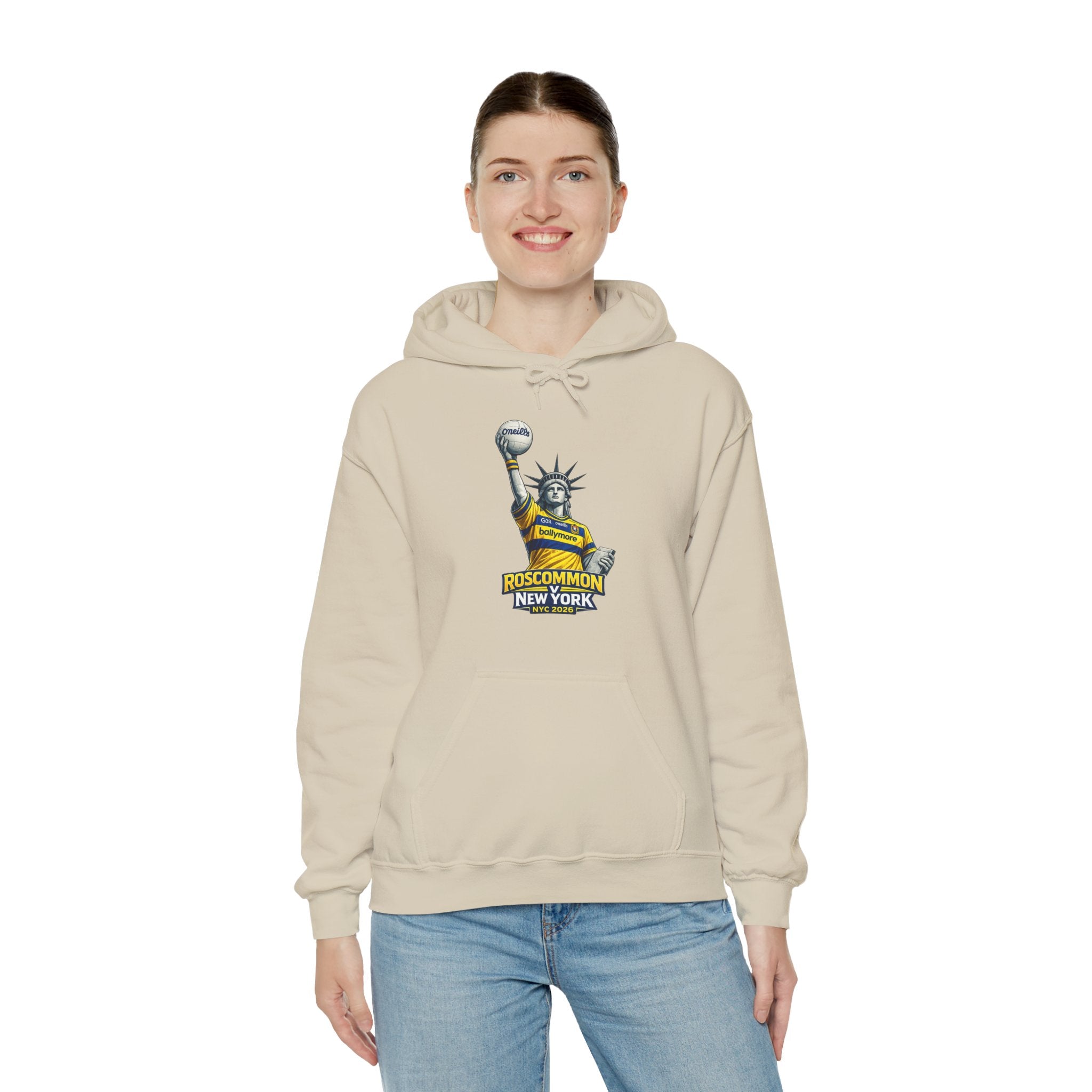 Roscommon V New York 2026 Hoodie –  Statue of Liberty Rossie