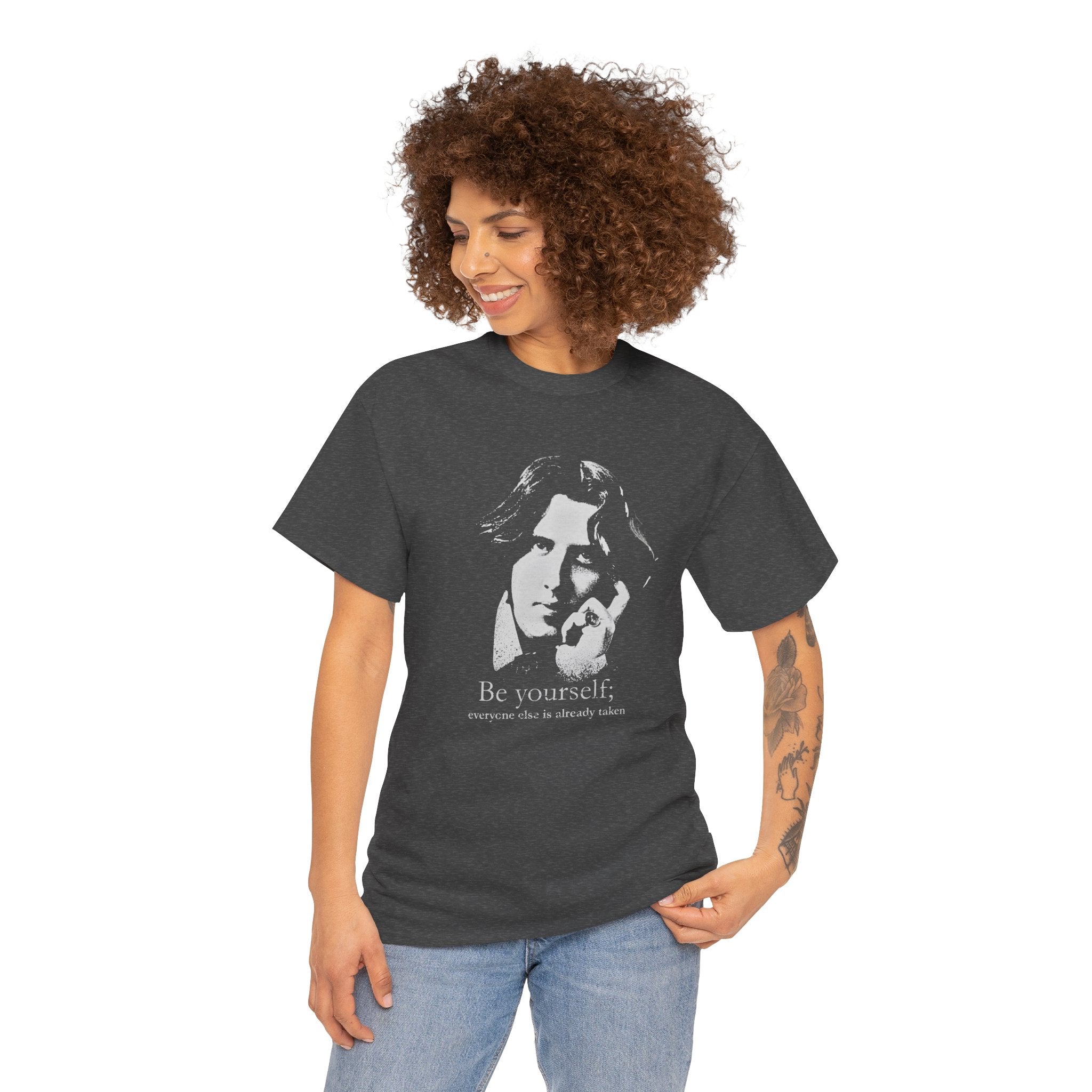 Oscar Wilde - Be yourself; everyone else is already taken.  Iconic Quote T-Shirt