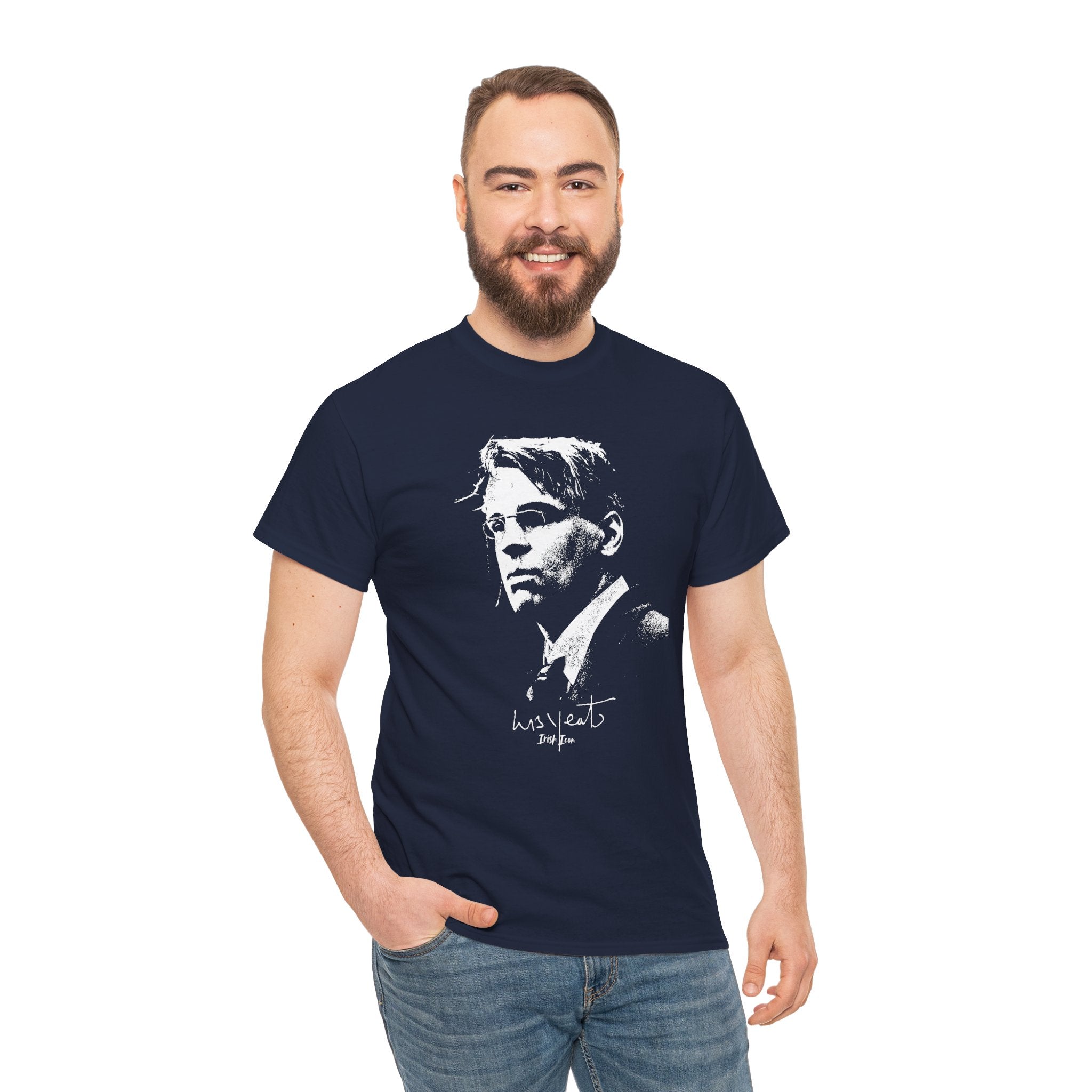 Irish Poet- W B Yeats Signature Tee, Unisex Tshirt.