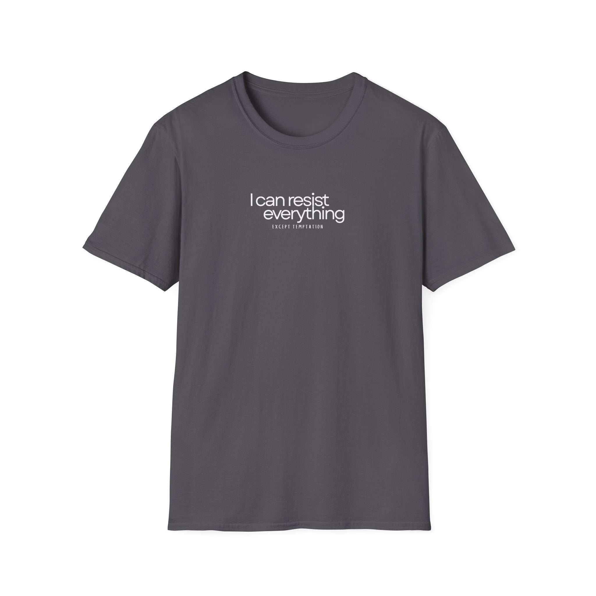 “I Can Resist Everything - EXCEPT TEMPTATION” - Oscar Wilde Quote Tee