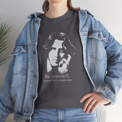 Oscar Wilde - Be yourself; everyone else is already taken.  Iconic Quote T-Shirt