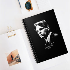 W.B Yeats Signature Black Notebook