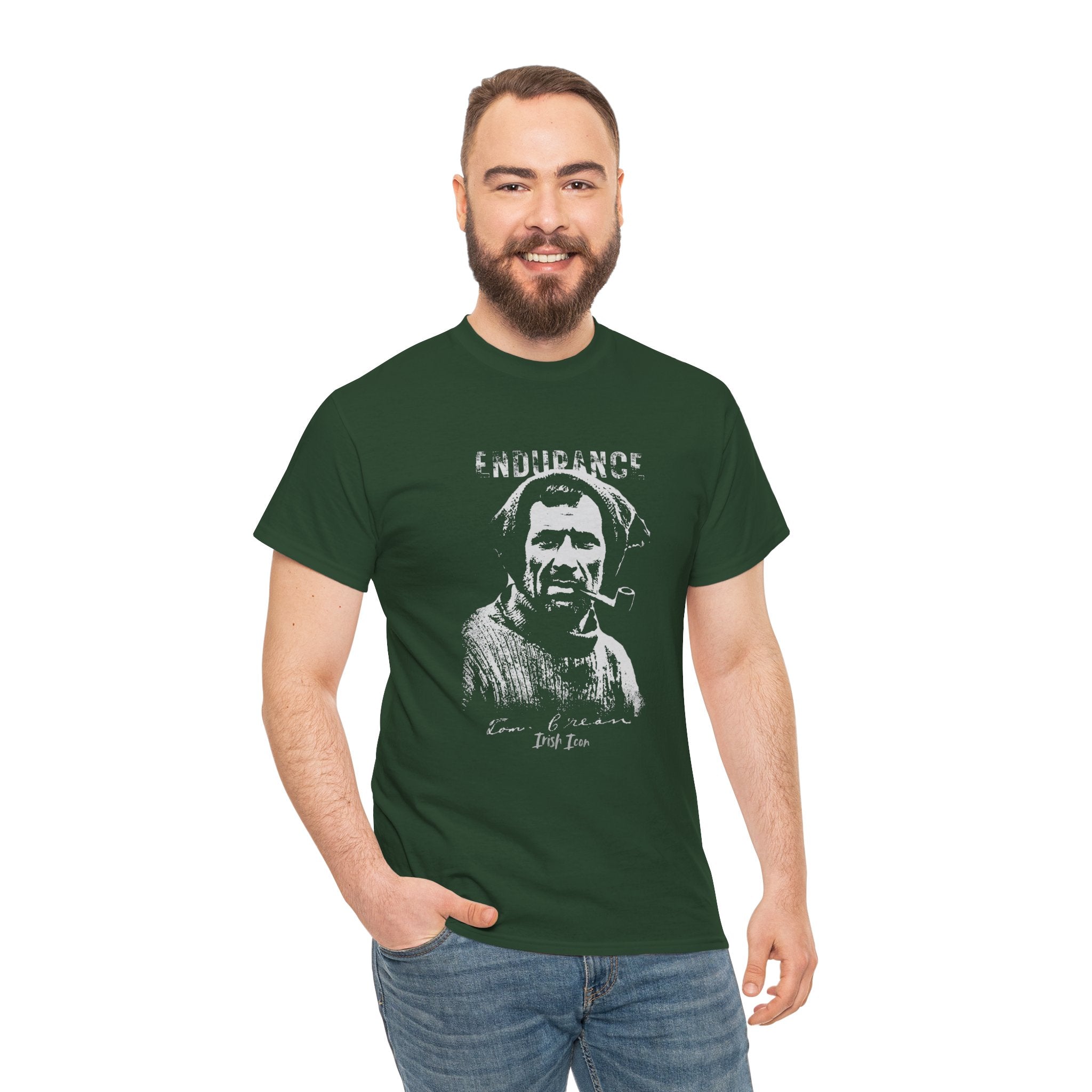 Tom Crean Tee with Authentic Signature, Irish Explorer Gift Shirt, Antarctic Adventurer T-Shirt,  Vintage Style Unisex Cotton Tee