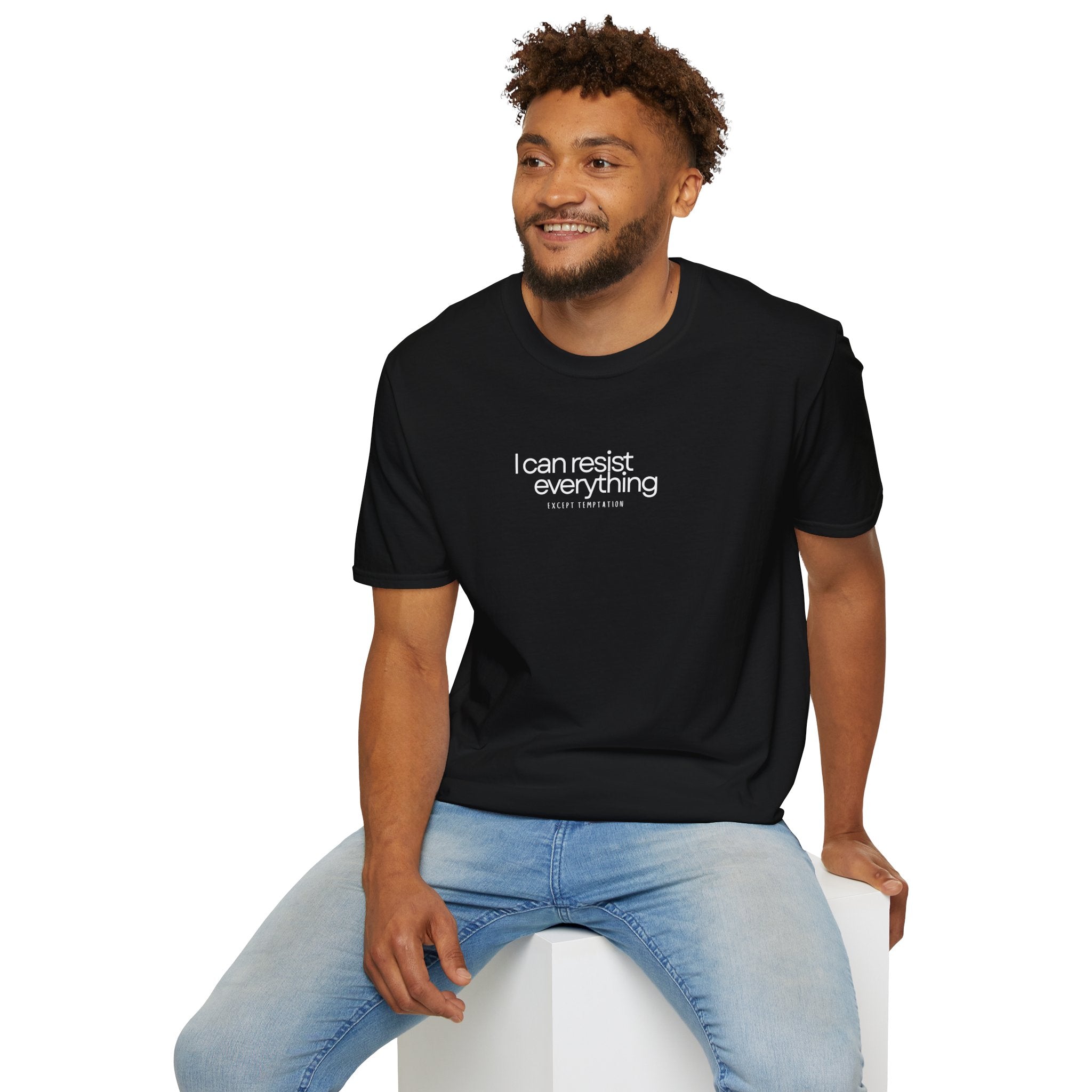 “I Can Resist Everything - EXCEPT TEMPTATION” - Oscar Wilde Quote Tee