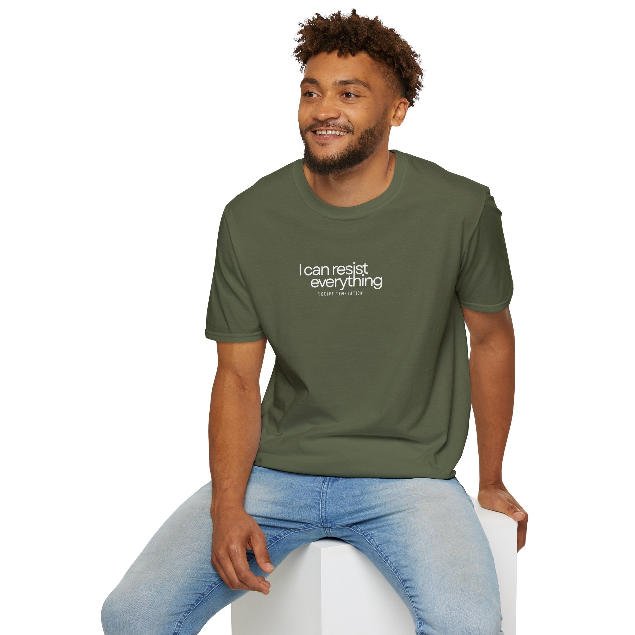 “I Can Resist Everything - EXCEPT TEMPTATION” - Oscar Wilde Quote Tee