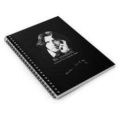 Oscar Wilde Quote Spiral Notebook — "Be Yourself; Everyone Else Is Already Taken" Ruled Journal
