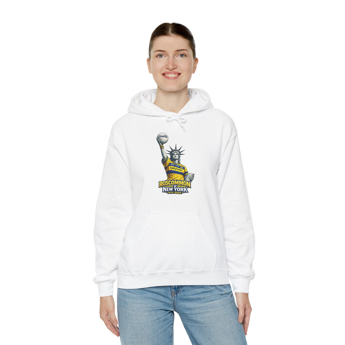 Roscommon V New York 2026 Hoodie –  Statue of Liberty Rossie