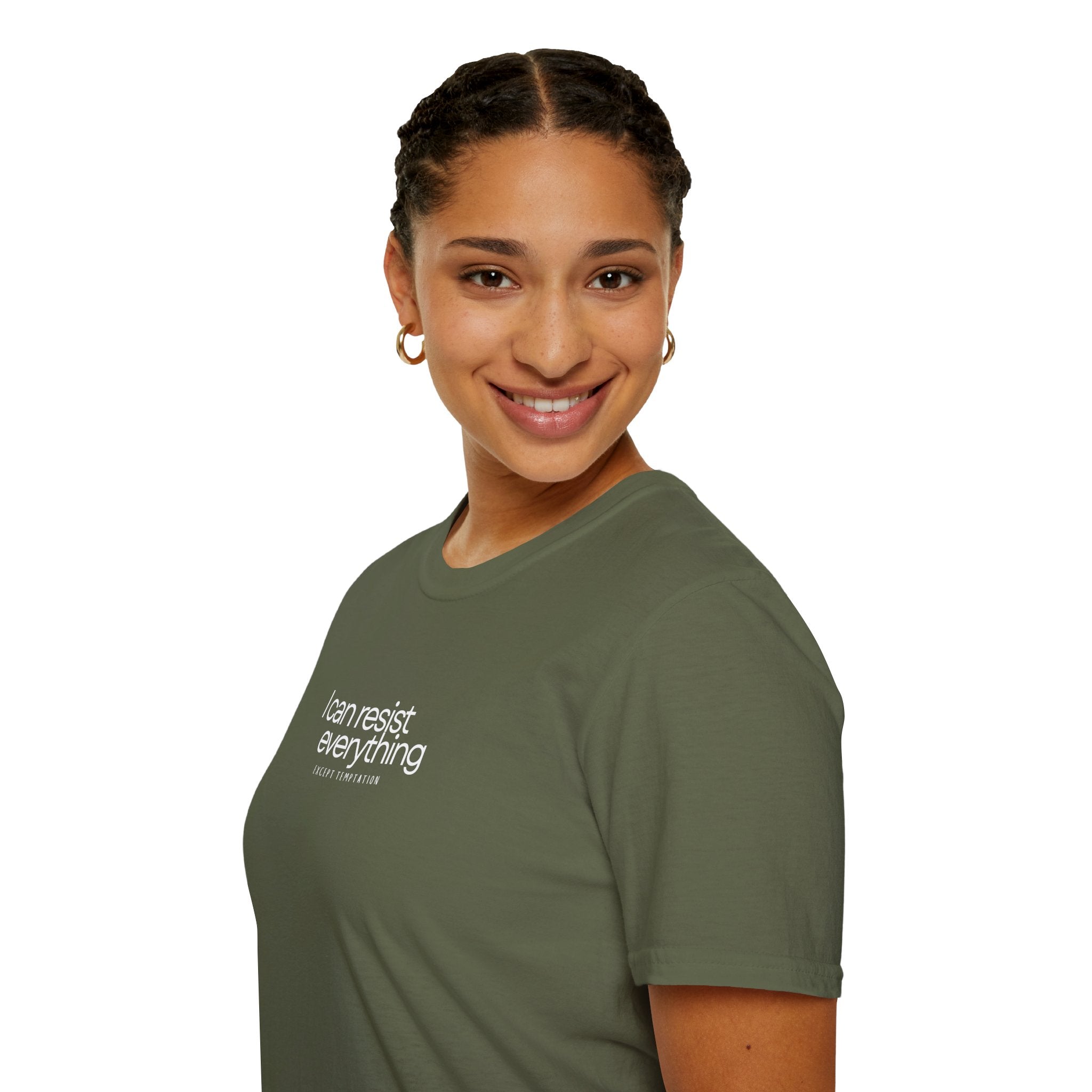 “I Can Resist Everything - EXCEPT TEMPTATION” - Oscar Wilde Quote Tee