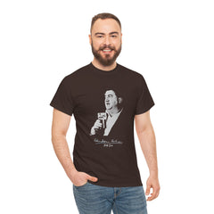 Brendan Behan T-Shirt With Signature | Irish Writer and Playwright Tee | Literary Irish Icon Apparel