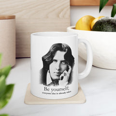 Oscar Wilde "Be Yourself" Coffee Mug (11oz,)